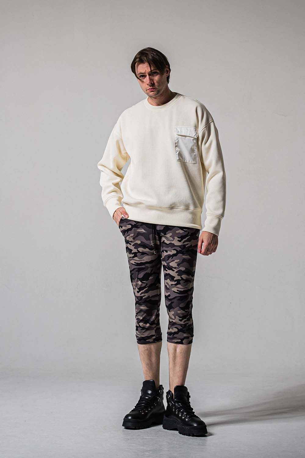 RE CROPPED PT / ナイロン イージー クロップドパンツ