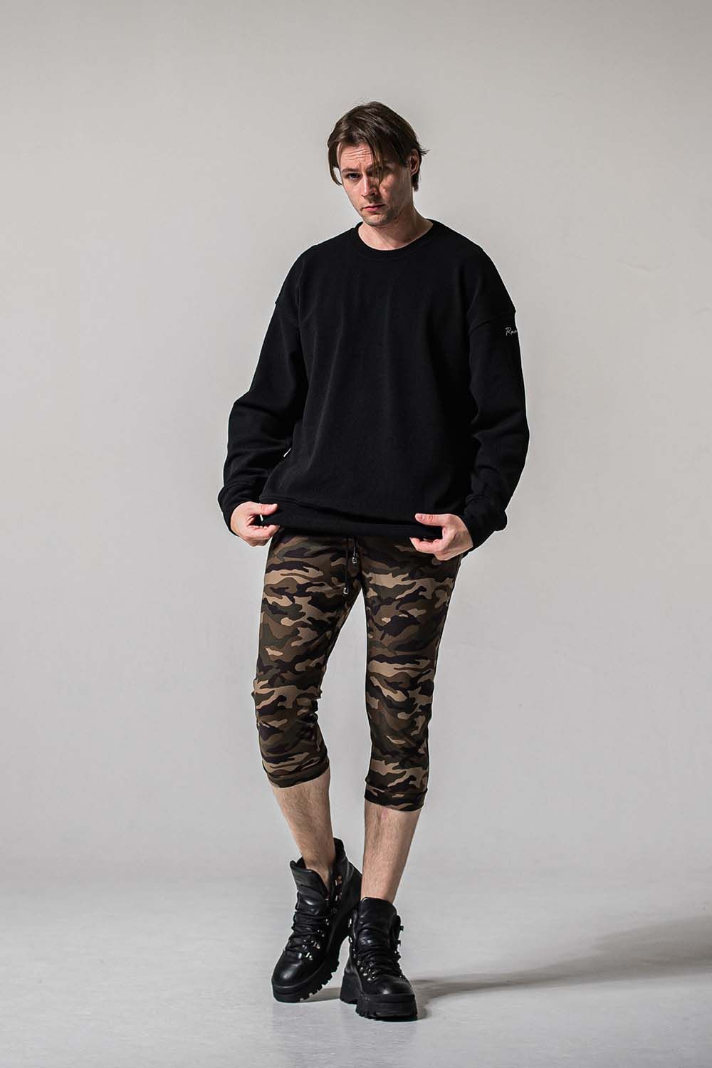 RE CROPPED PT / ナイロン イージー クロップドパンツ