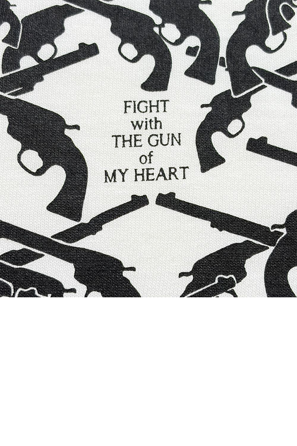VIN/JER SS HEART-GUN / ヴィンテージ ジャージ Tシャツ クロスガンハートプリント