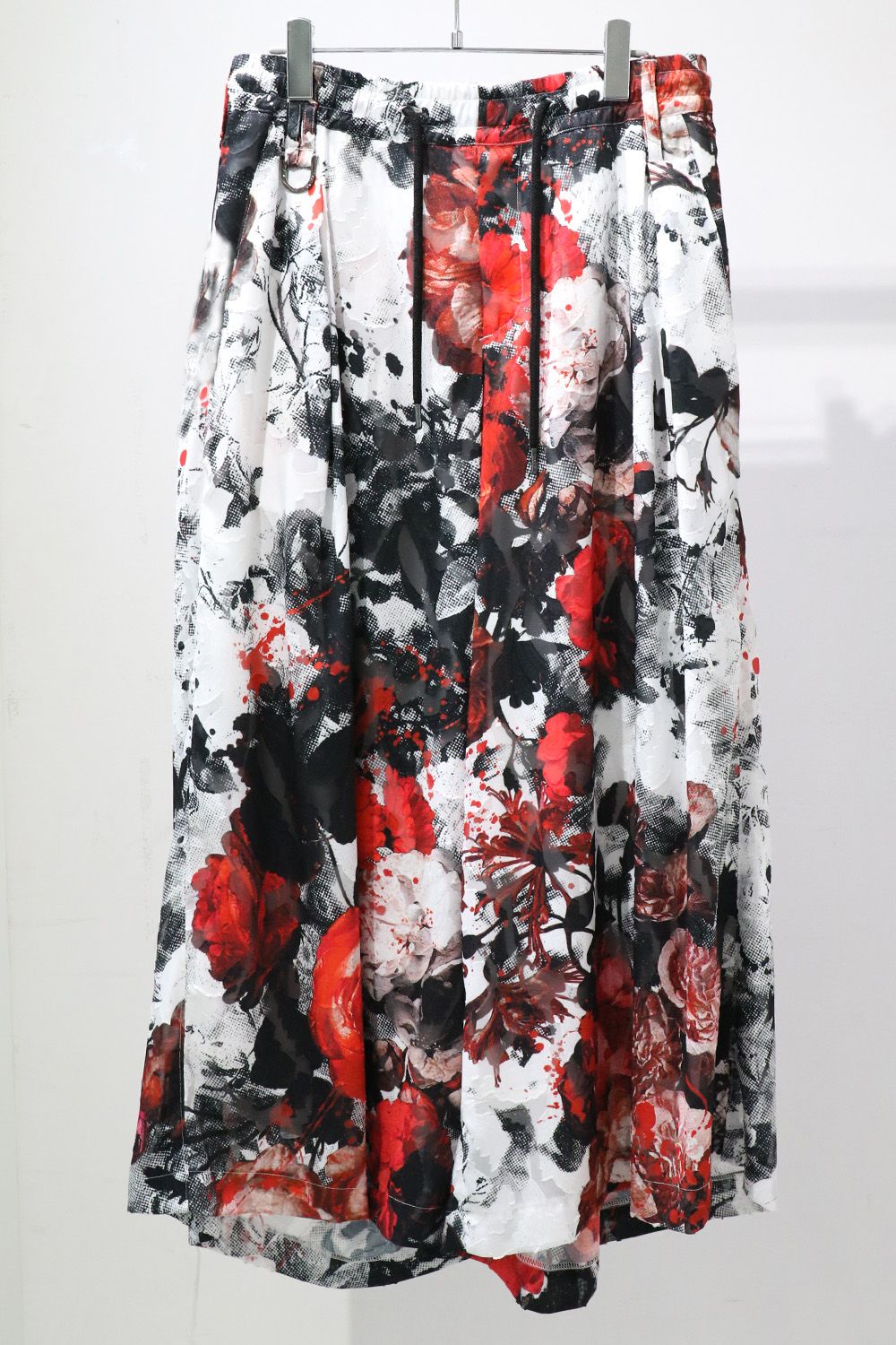 Splash Flora Wide Tuck Slacks / スプラッシュフローラ ワイドタックスラックス