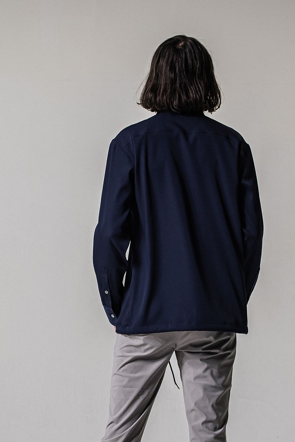 PULLOVER SATIN SHIRT / プルオーバー サテン シャツ