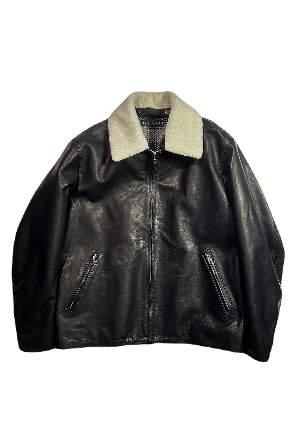 OIL WAX LEATHER JACKET / オイルワックス カウレザー ジップブルゾン