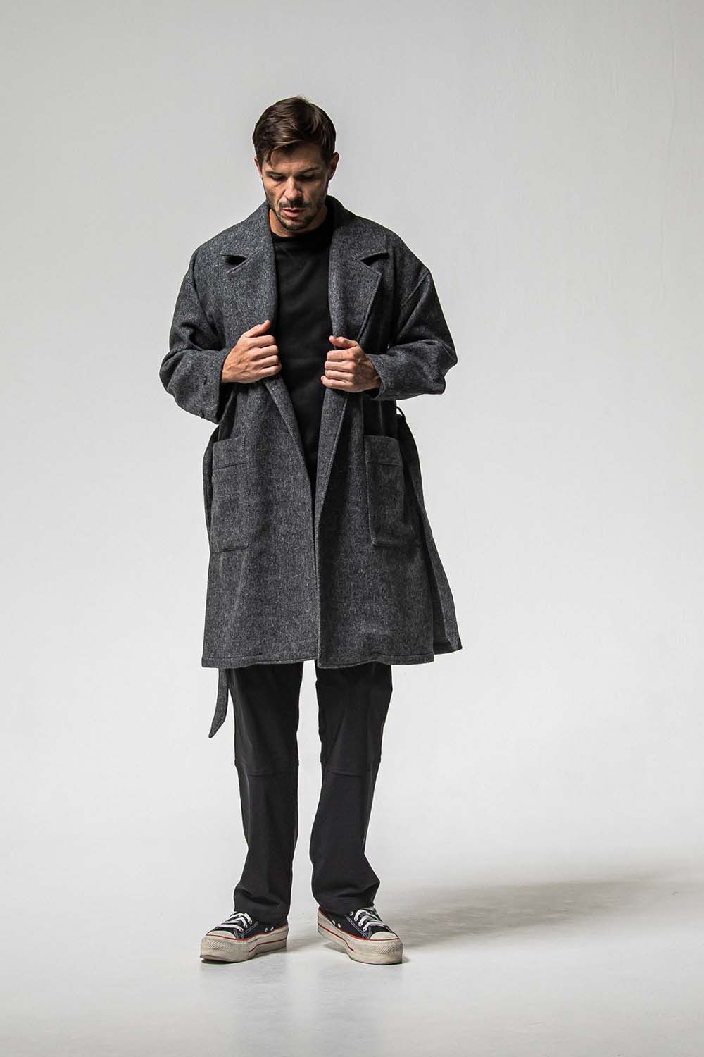 GOWN OVER COAT / オーバーサイズ ガウン コート
