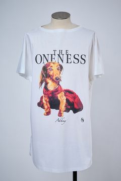 Organic Cotton French Sleeve T / Super Givers × THE ONENESS  犬猫保護活動チャリティー フレンチスリーブ Tシャツ