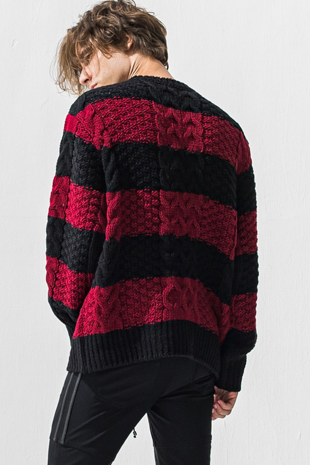cable law sweater  / ケーブル ローゲージ セーター