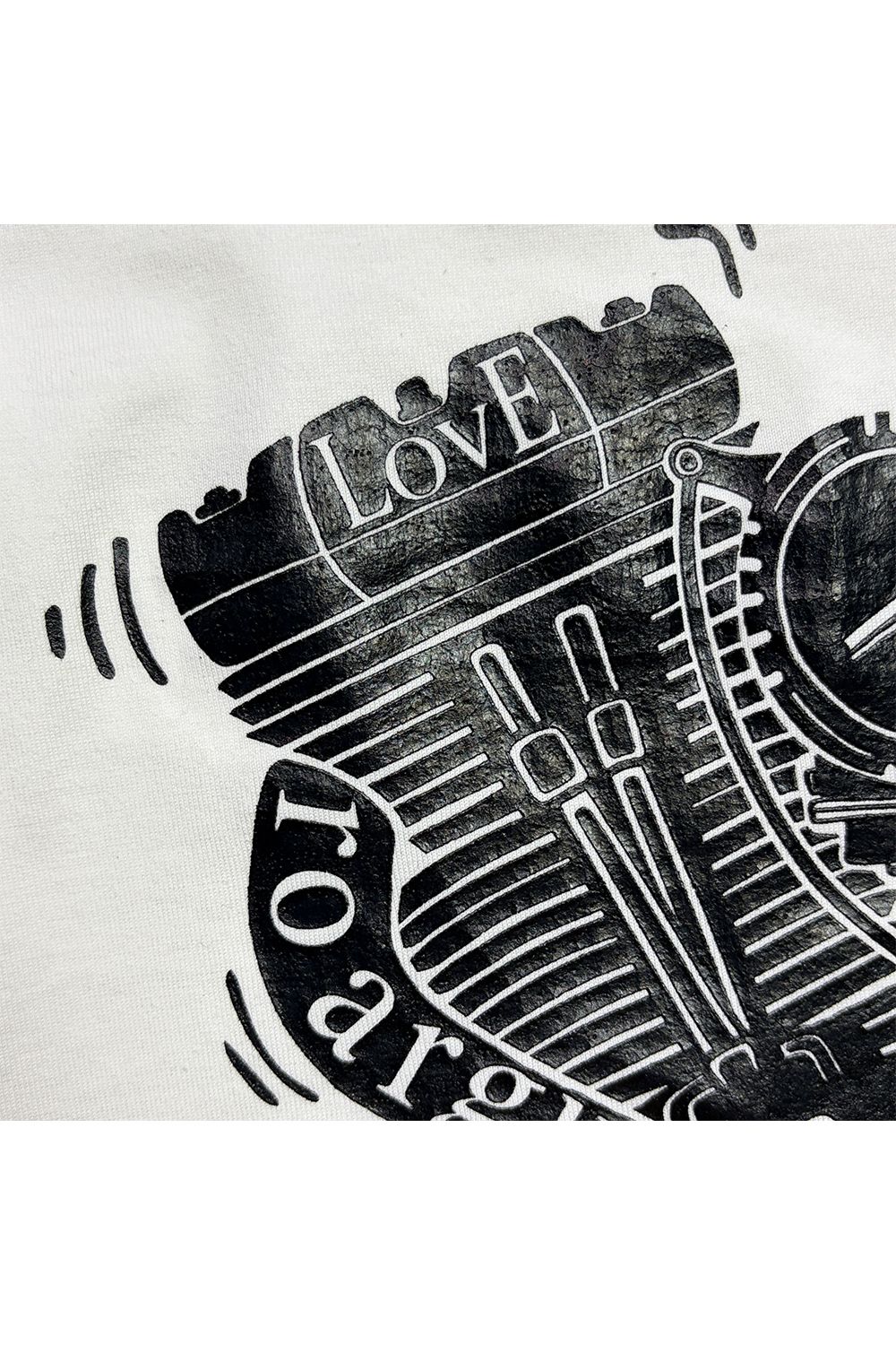 ORG/CO L/TEE ENGINE / オーガニックコットン エンジングラフィックプリント ロングスリーブ Tシャツ