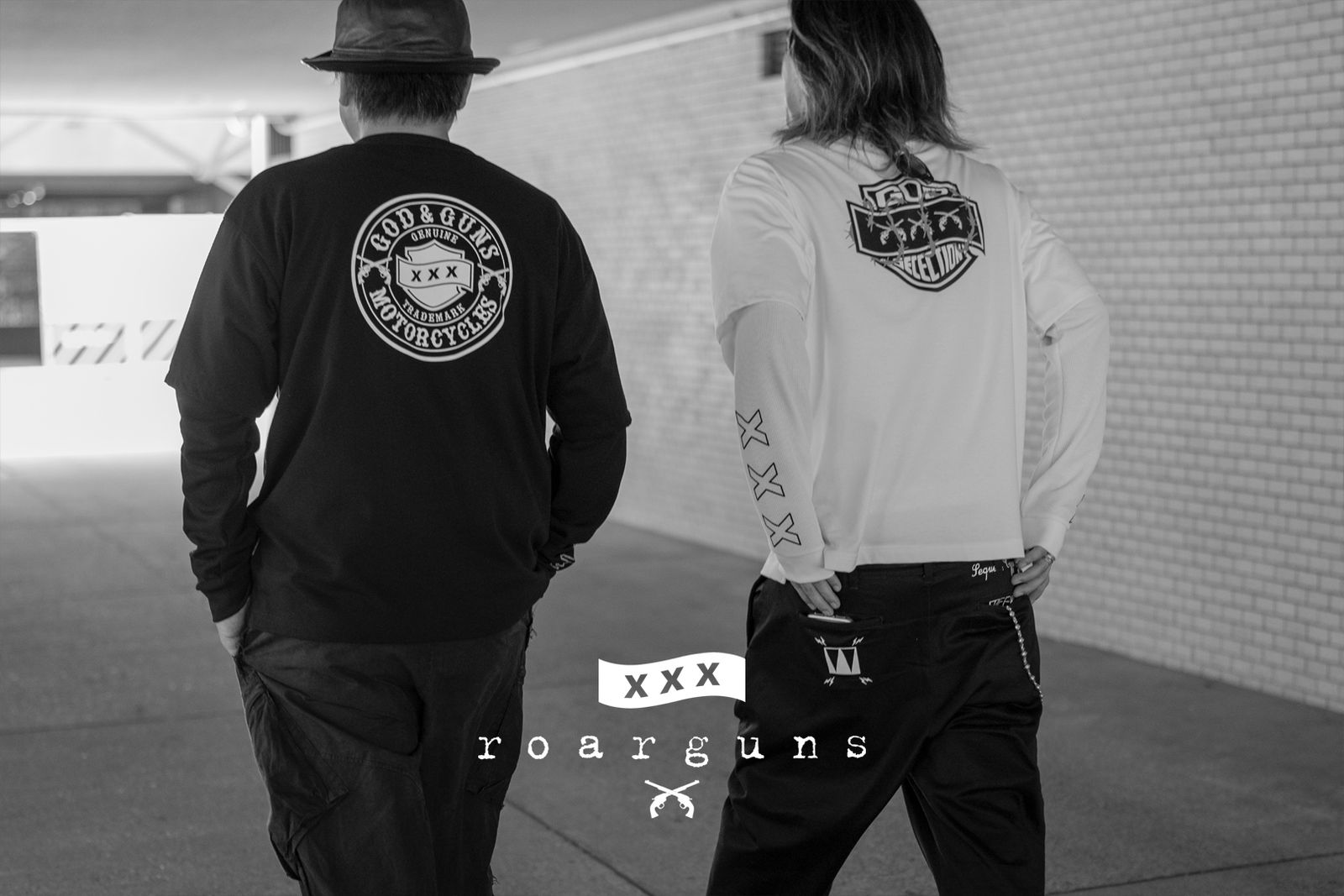 GOD SELECTION XXX × roarguns CIRCLE LOGO LAYERED T-SHIRT / ゴッドセレクション ロアーガンズ コラボレーション レイヤード ロングスリーブT