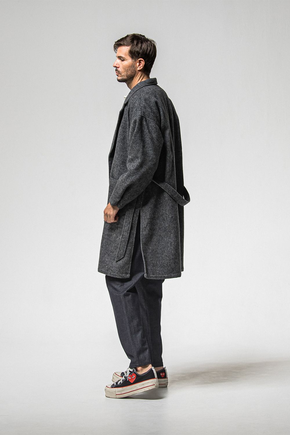 GOWN OVER COAT / オーバーサイズ ガウン コート