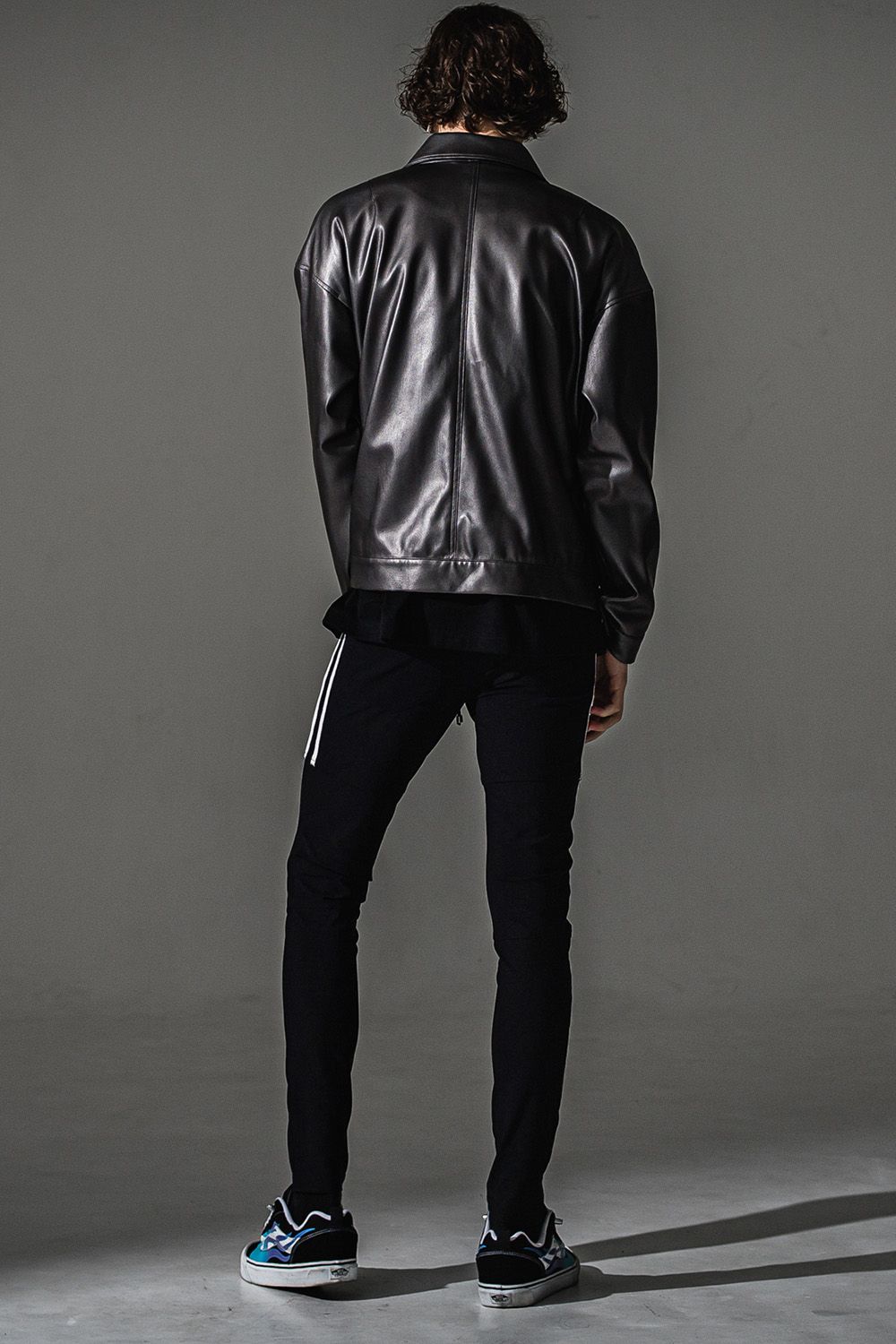 LEATHER SP JACKET / エコレザー スポーツマン ジャケット