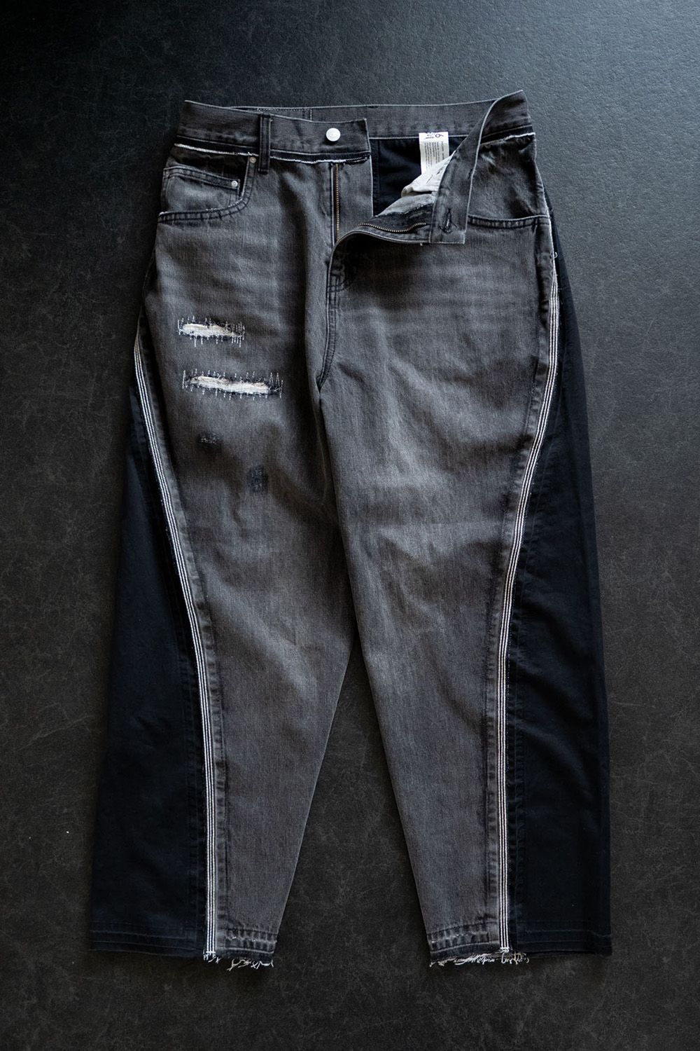 WRAP SEAM LOOSE FIT / ラップ シーム ルーズ フィット リメイク デニム バレルパンツ