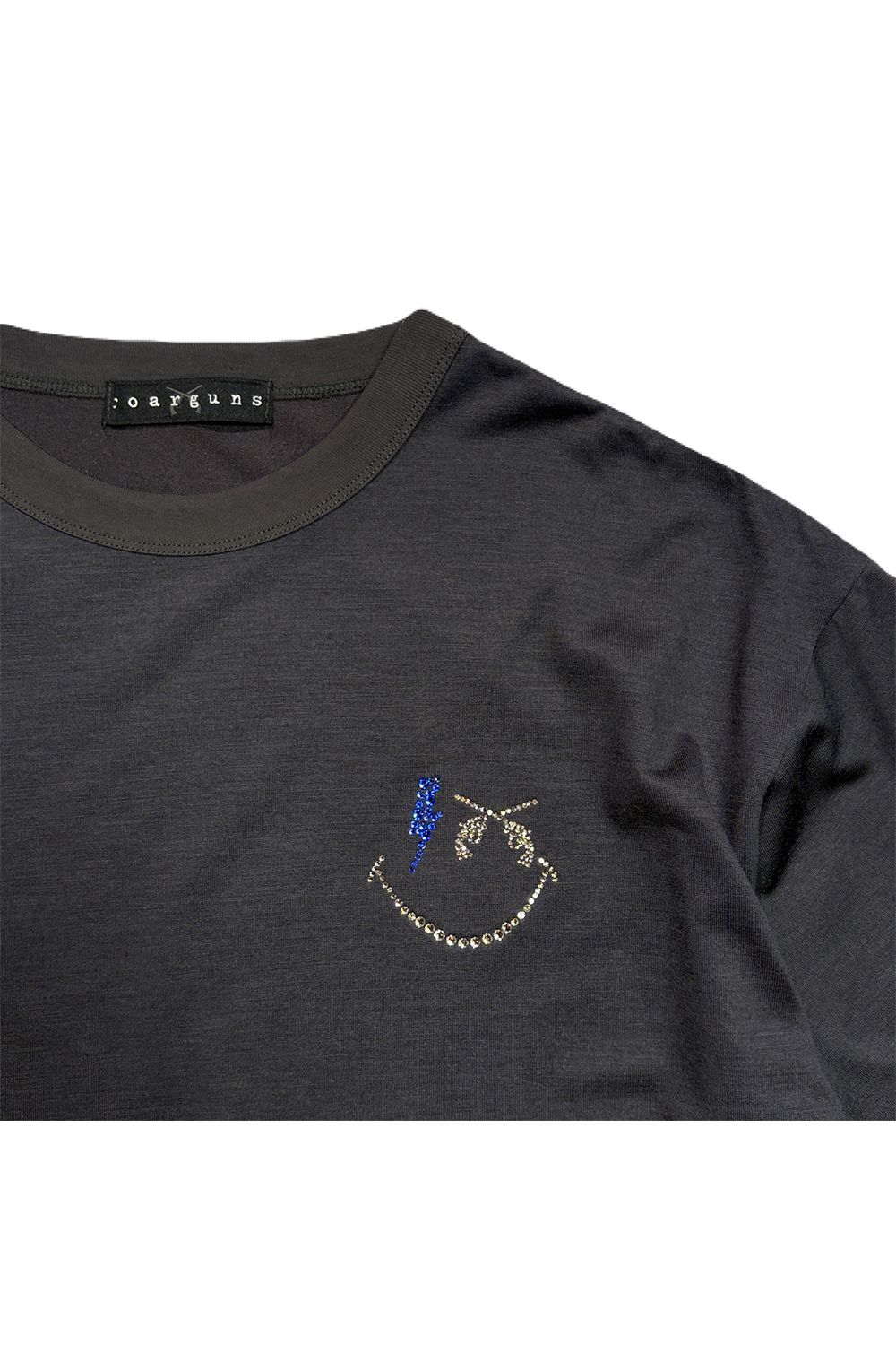 WO/JER S/TEE SMI/SWA / ウールジャージ スマイル スワロフスキー ショートスリーブ Tシャツ