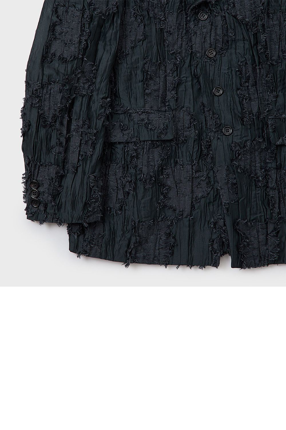 Pleats cut jacquard JKT / プリーツ カットジャガード ジャケット