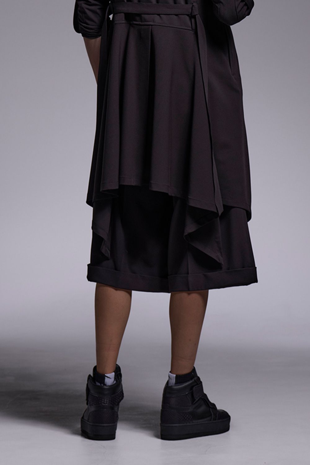 T/R 3/4 Wide Slacks / T/Rギャバジン 7部丈 ワイドスラックス