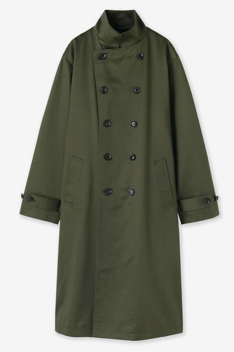上品で男らしさも感じられるjunhashimotoの新作コート、STAND COLLAR TRENCH COAT