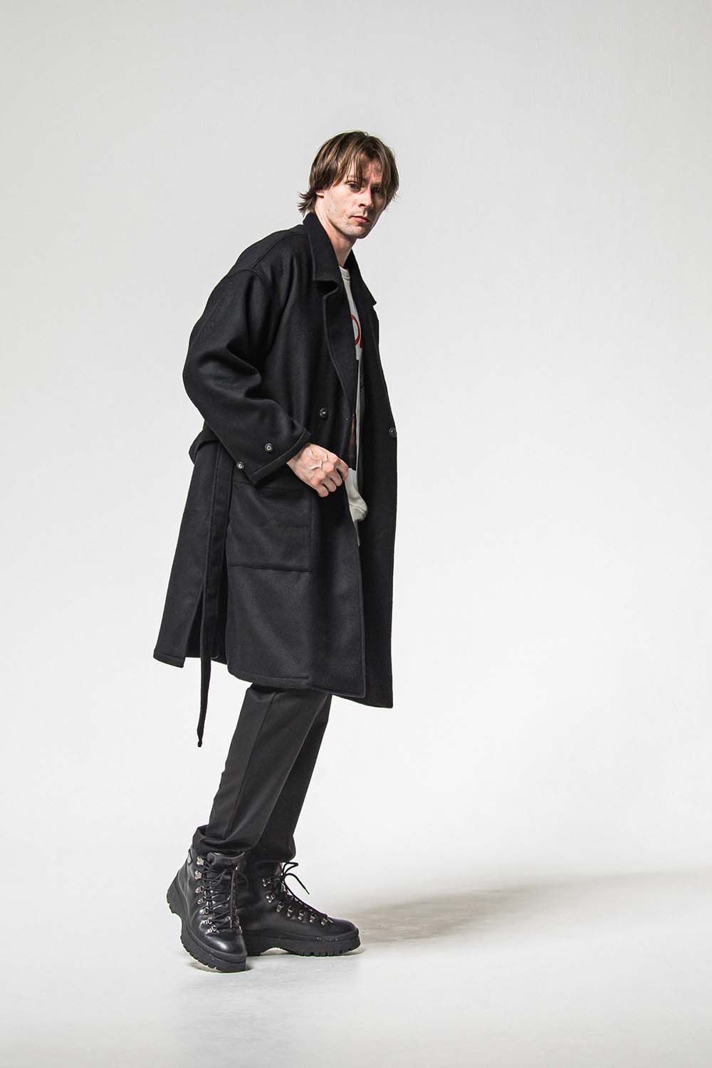 GOWN OVER COAT / オーバーサイズ ガウン コート