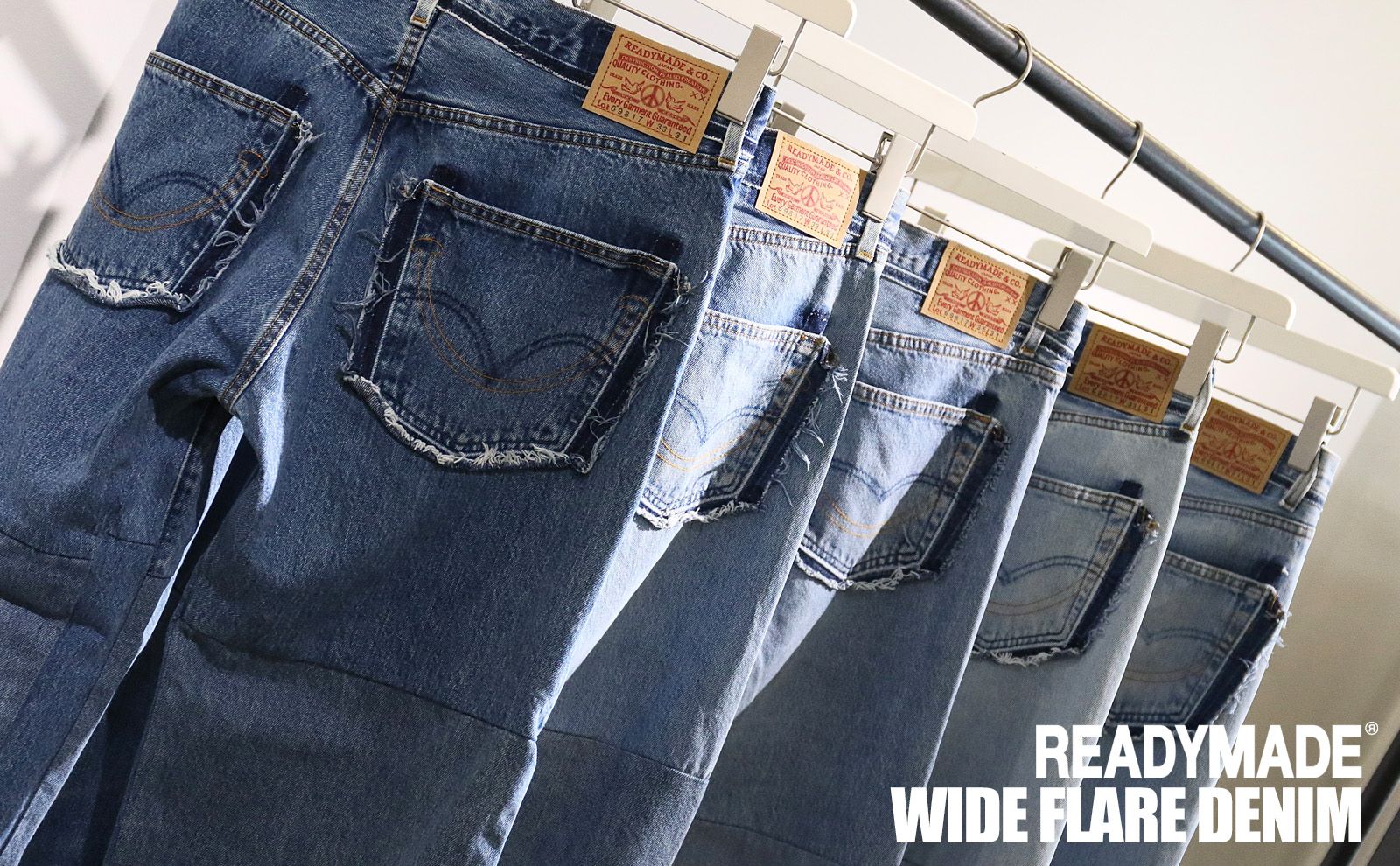 READYMADE / WIDE FLARE DENIM | laid-back