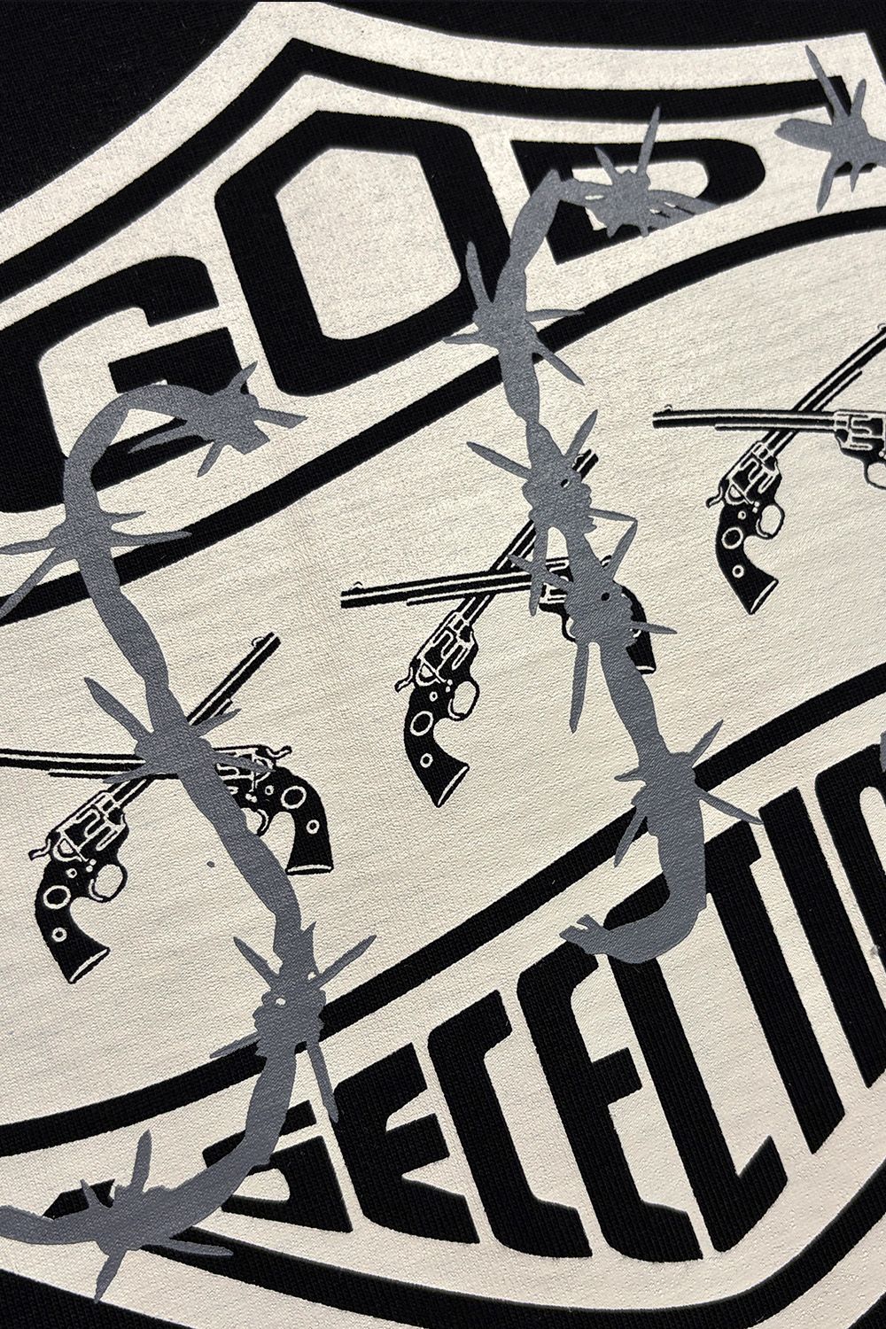 GOD SELECTION XXX × roarguns TRIPLE GUNS EMBLEM LAYERED T-SHIRT / ゴッドセレクション ロアーガンズ コラボレーション レイヤード ロングスリーブT