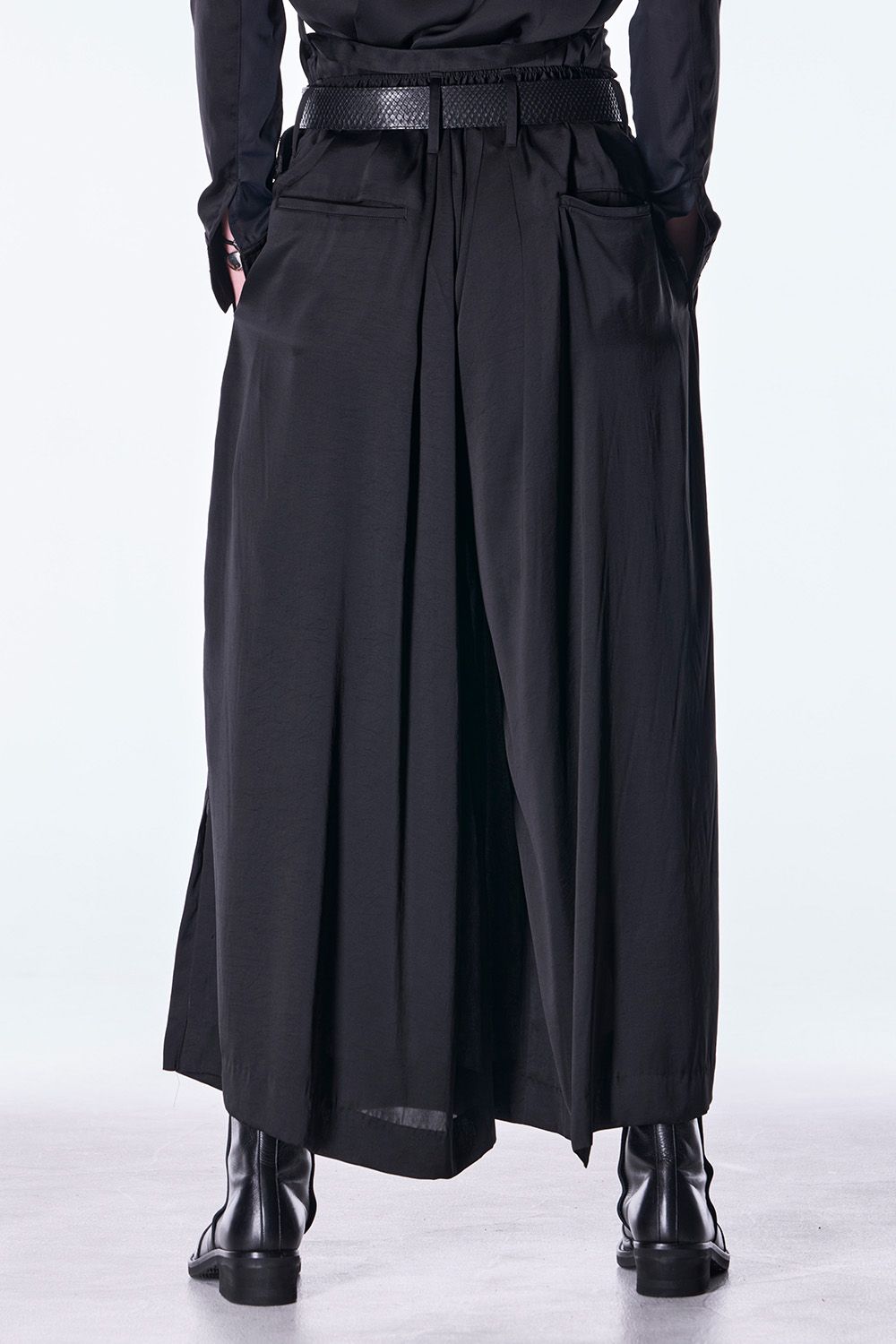 Vintage Satin Wide Tuck Slacks / ヴィンテージ サテン ワイド タック スラックス