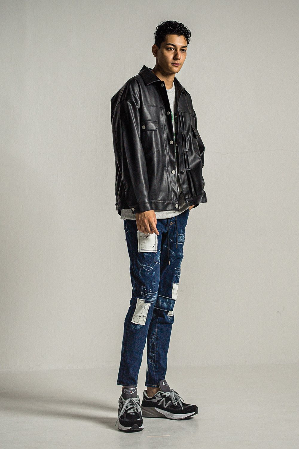 RESOUND CLOTHING デニムジャケット　ブルー　4 XL RESOUND CLOTHING リサウンドクロージング ジャケット FUR OVER