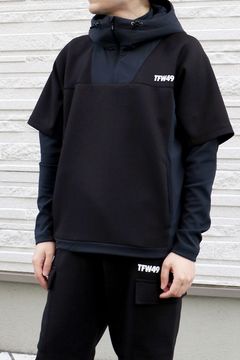 CARDBOARD MATERIAL SHORT SLEEVE HOODIE / カードボード マテリアル ショートスリーブ フーディー