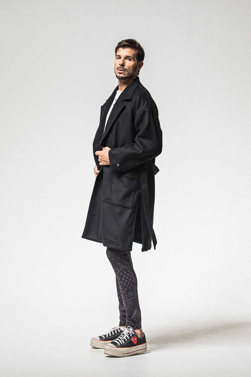 GOWN OVER COAT / オーバーサイズ ガウン コート