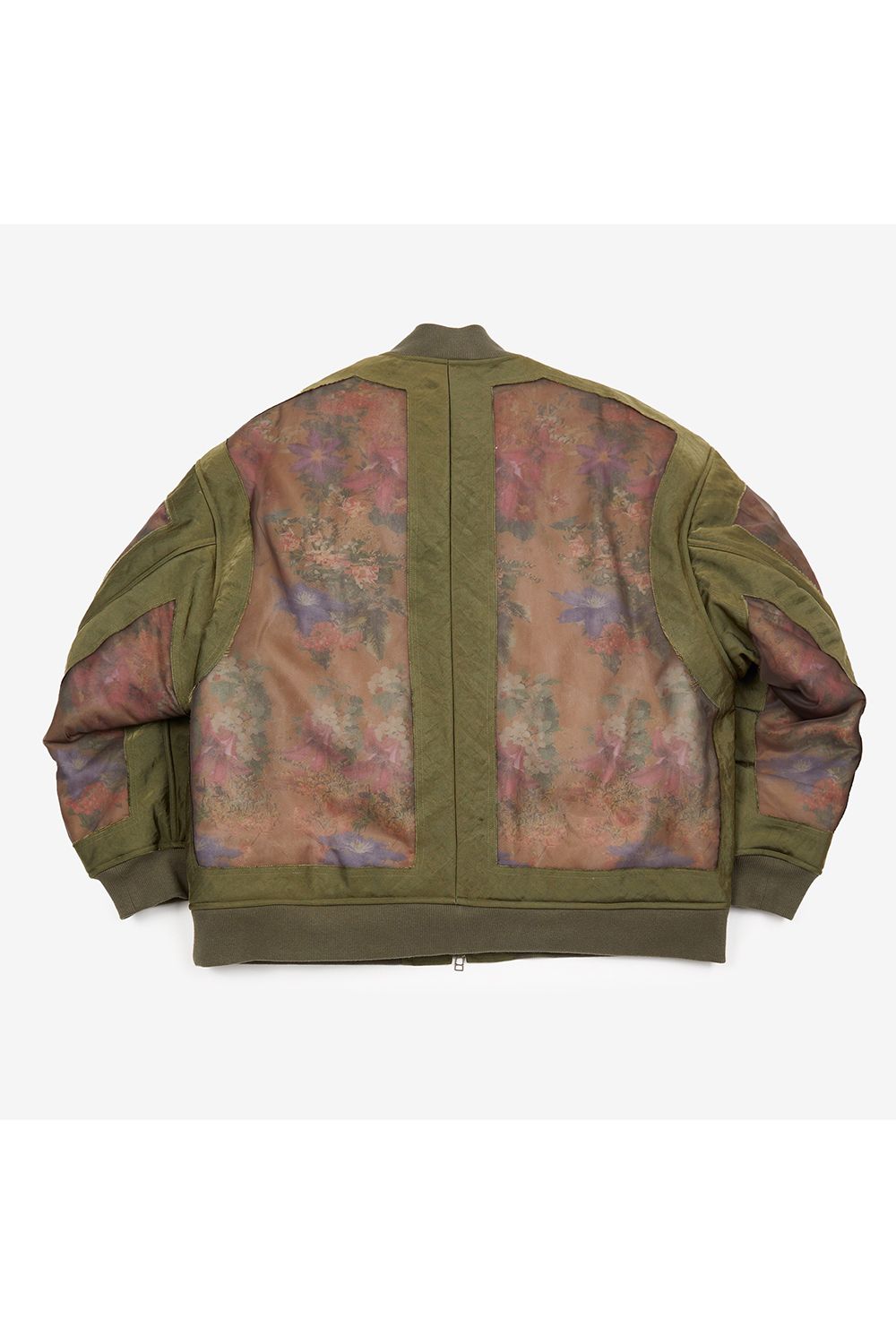 Floral printed sheer MA-1 / フローラル プリント シアー MA-1