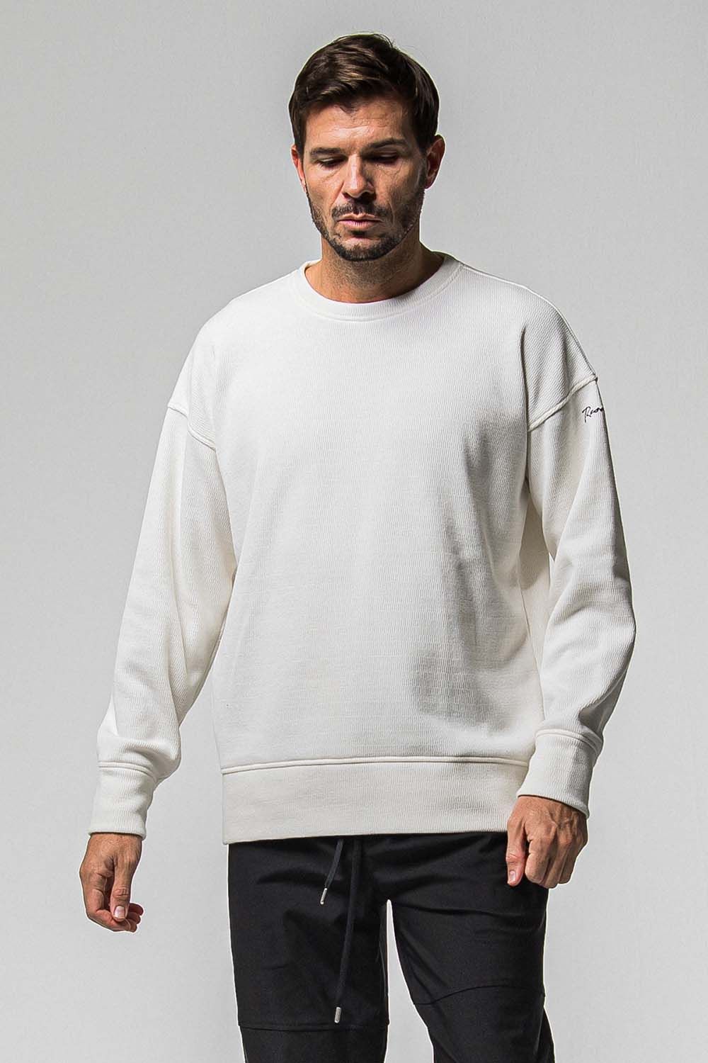 VELOURS FLEECE THERMAL LOOSE TRAINER / ベロア フリース サーマル ルーズ トレーナー
