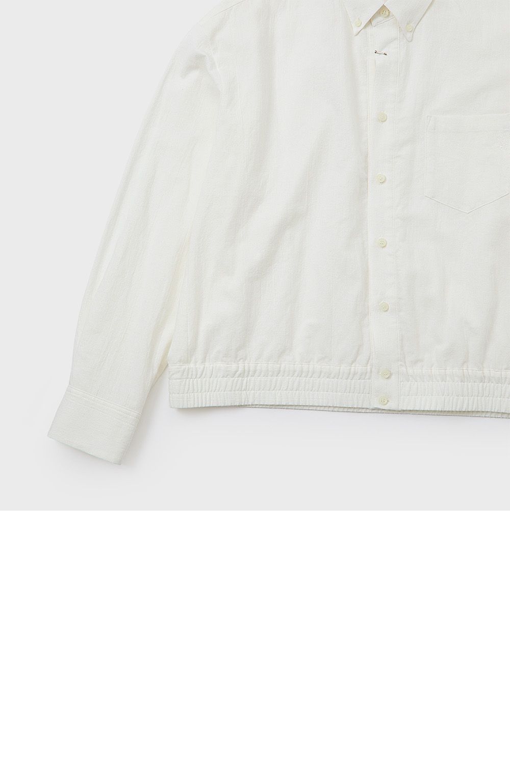 Cotton linen short length shirt / コットン リネン ショートレングス シャツ