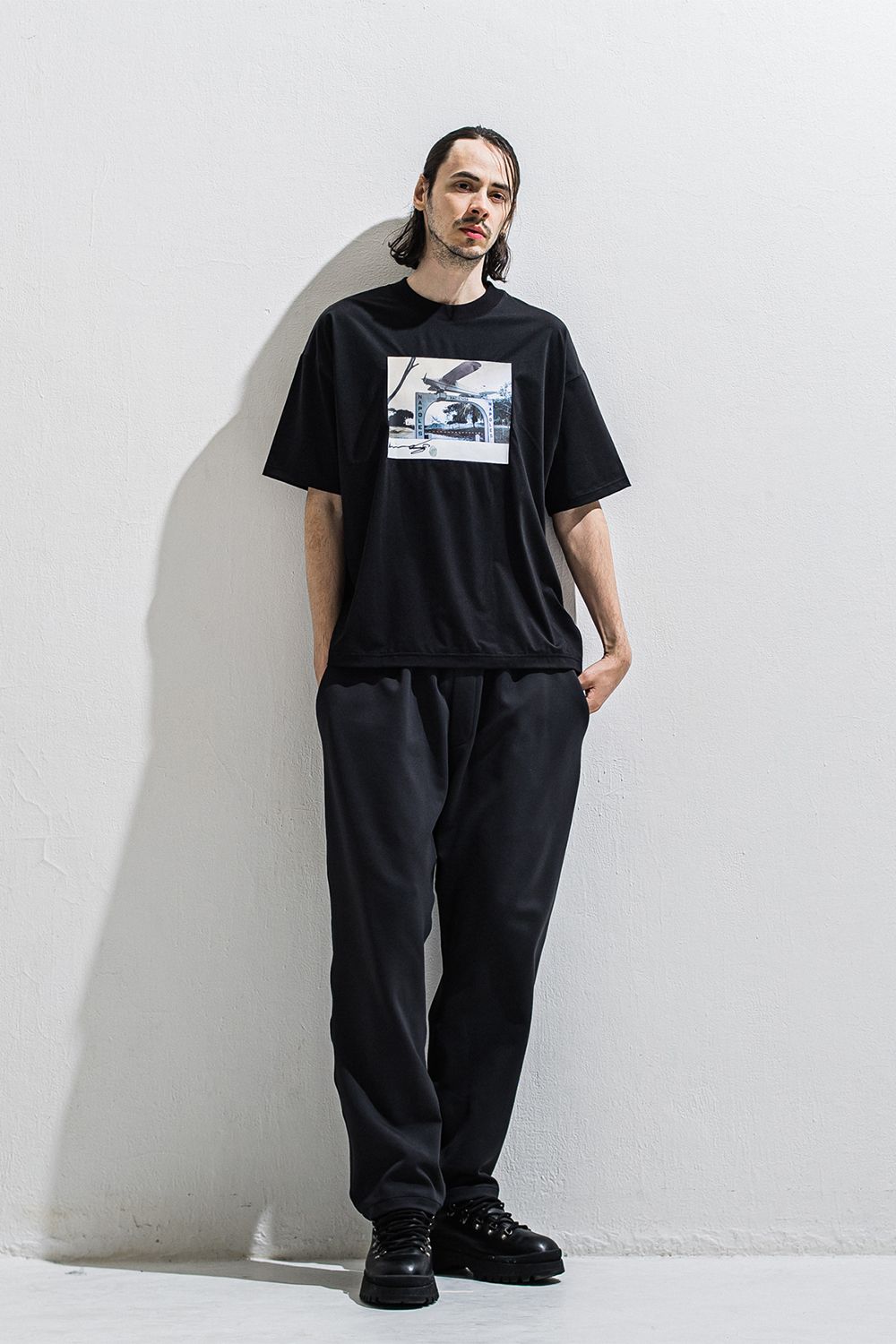 heli overnylon T / ナイロン オーバーサイズTシャツ