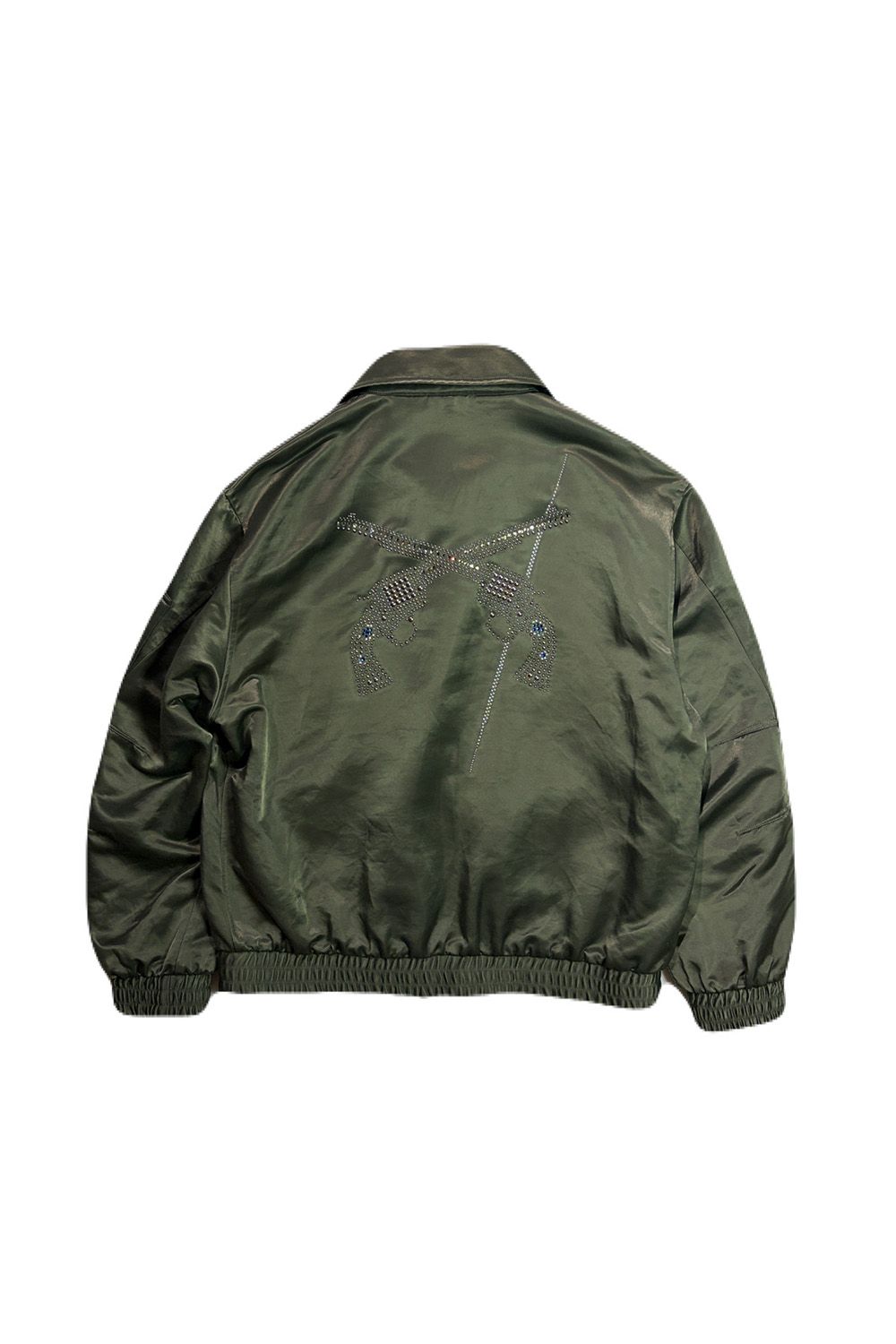 CO/NY JACKET/METAL / コットン ナイロン フライトジャケット メタルクロスガン