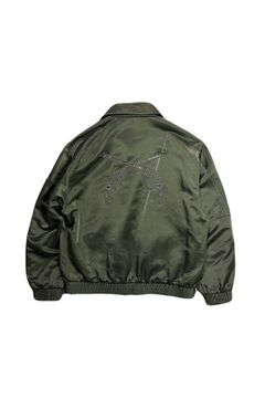 CO/NY JACKET/METAL / コットン ナイロン フライトジャケット メタルクロスガン