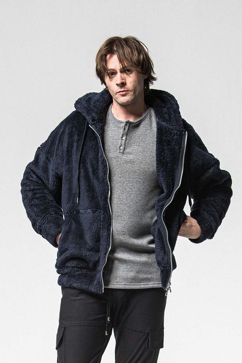 BOA ZIP LOOSE HOODIE / ボア ジップ ルーズ フーディ