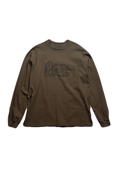 POCKET L/S T PEACE / ピース メタル ポケット ロングスリーブ Tシャツ