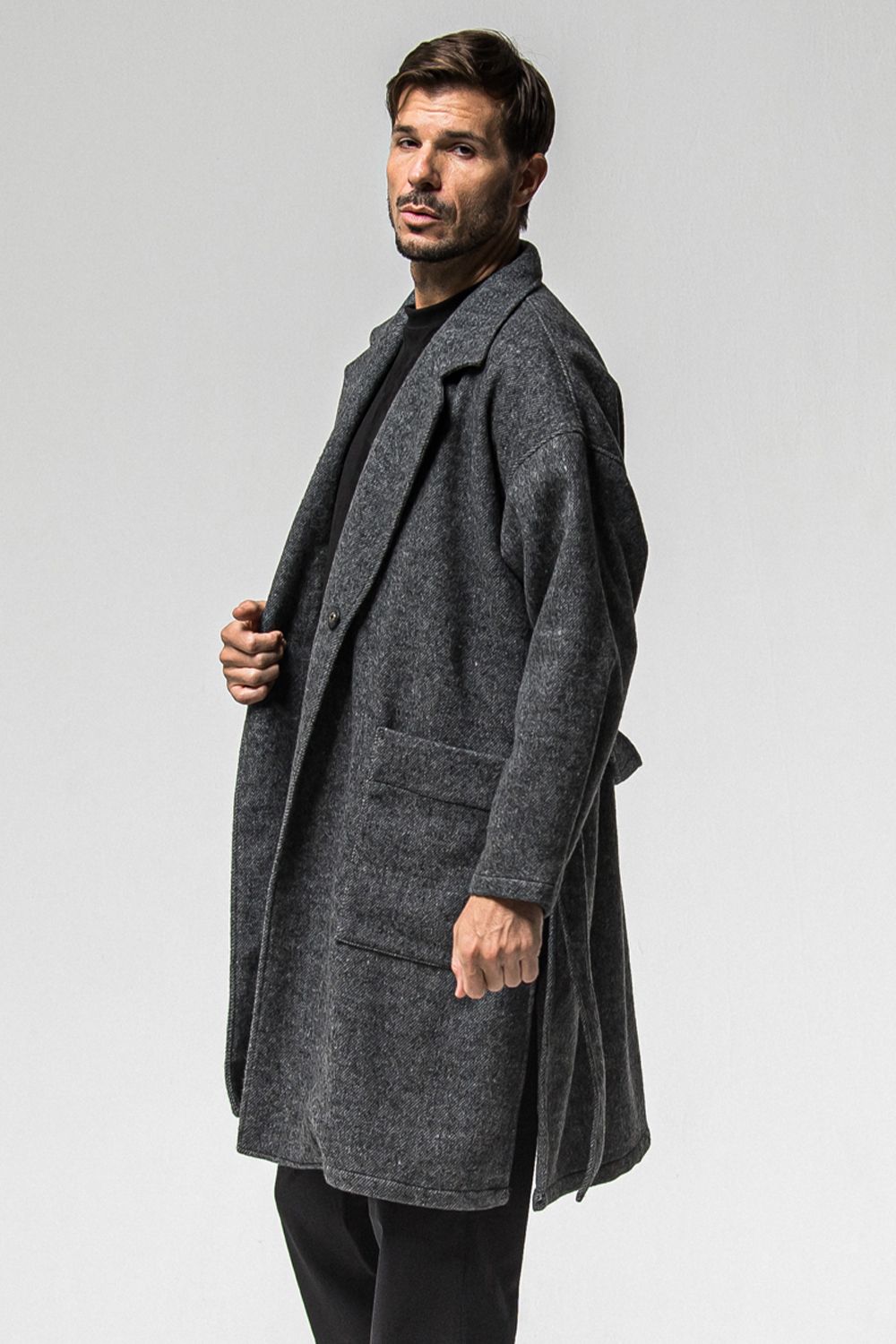 GOWN OVER COAT / オーバーサイズ ガウン コート