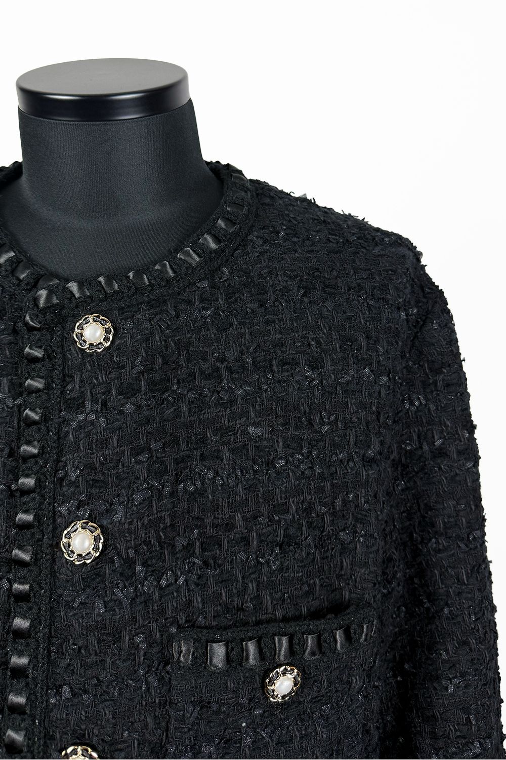 TWEED JACKET PEARL BUTTON / ツイード ジャケット パール ボタン