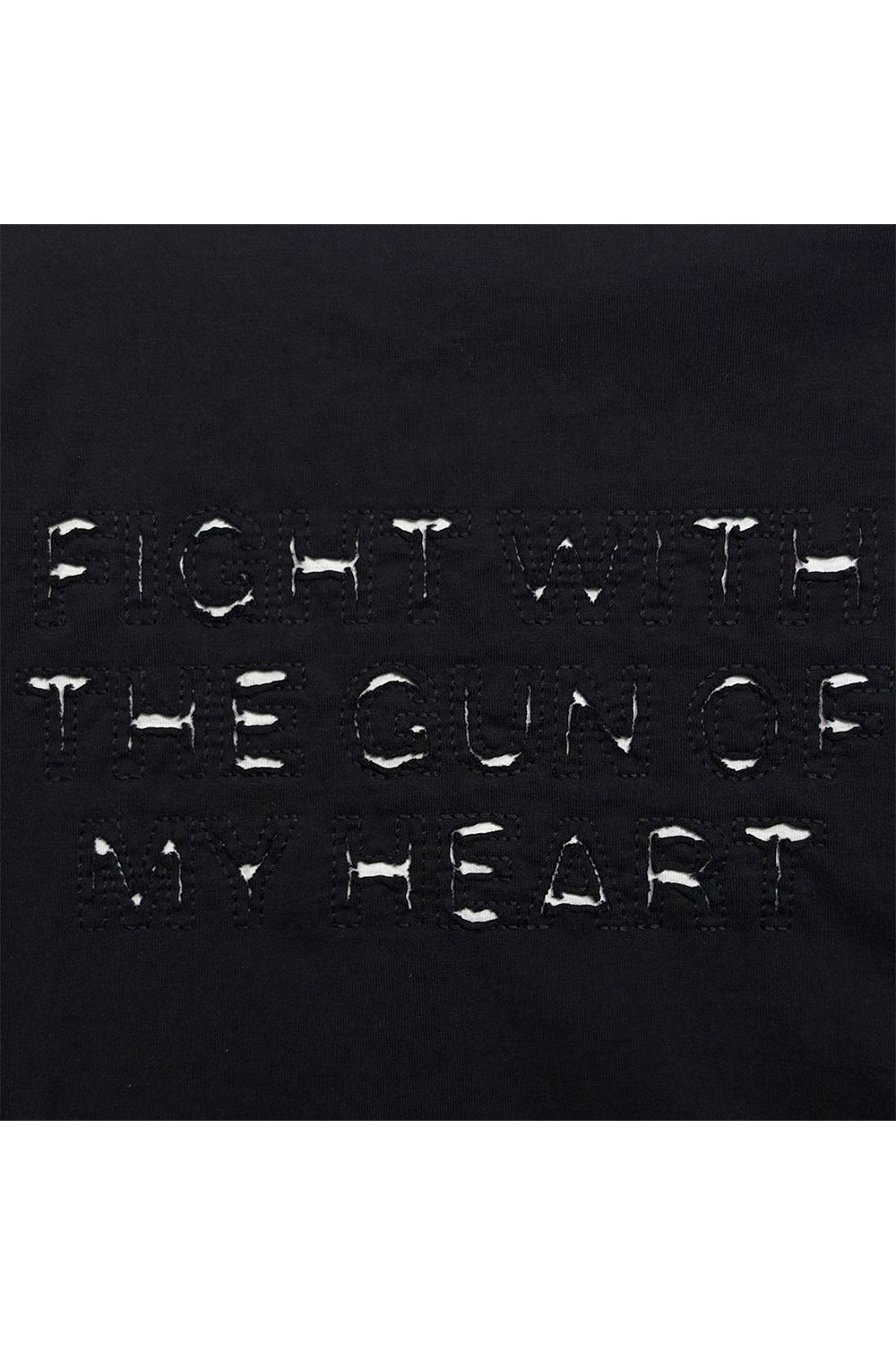 EMB CUT W FACE T / エンブロイダリー カット Wフェイス ロングスリーブ Tシャツ