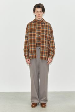 ORGANIC WOOL SURVIVAL CLOTH WIDE CARPENTER TROUSERS / オーガニック ウール サバイバルクロス ワイド カーペンター トラウザーズ