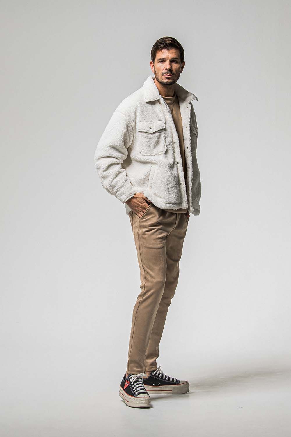 CHRIS EASY SUEDE TUCK PANTS / クリス イージー スウェード タックパンツ