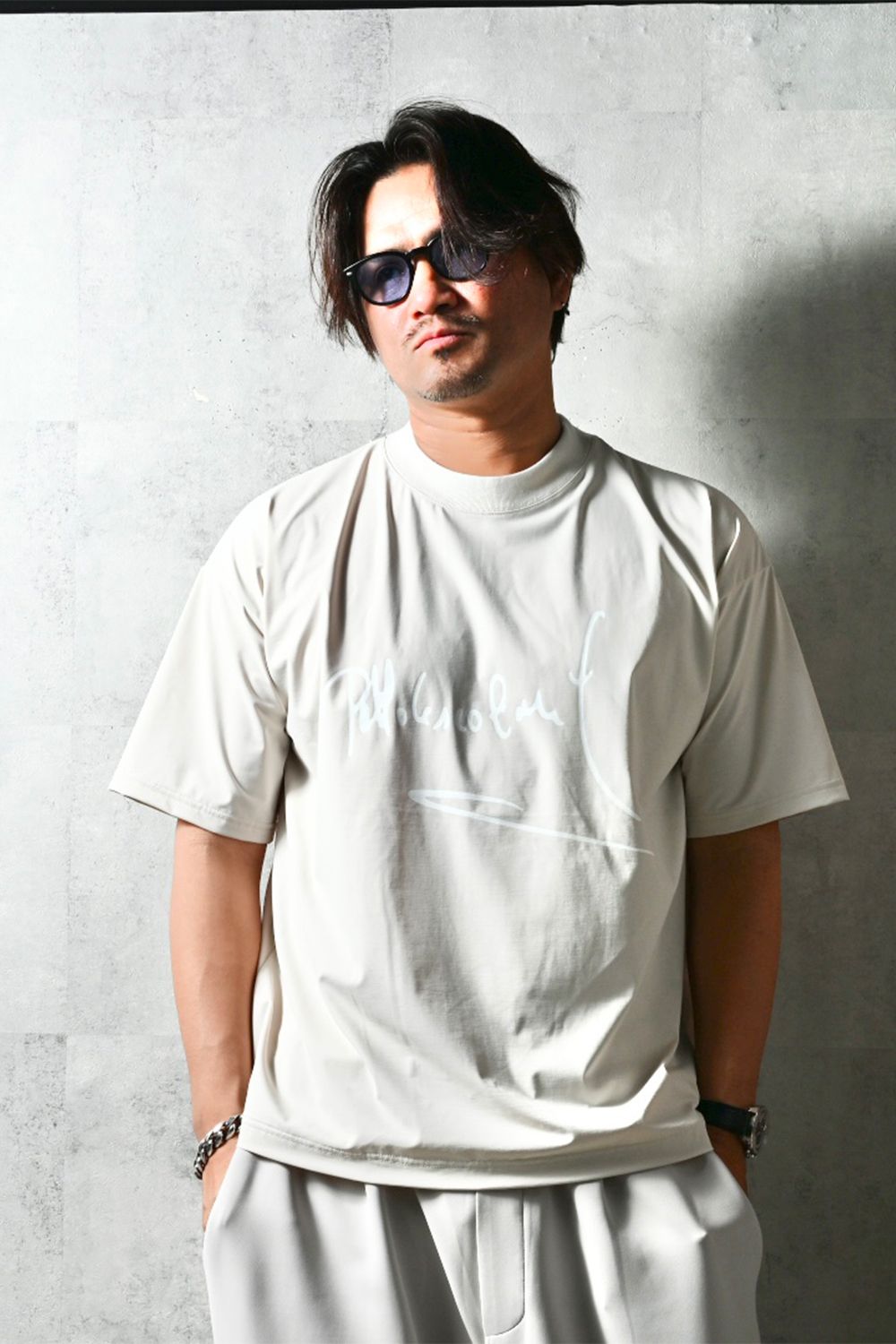 PB sign overnylon T / ナイロン オーバーサイズTシャツ