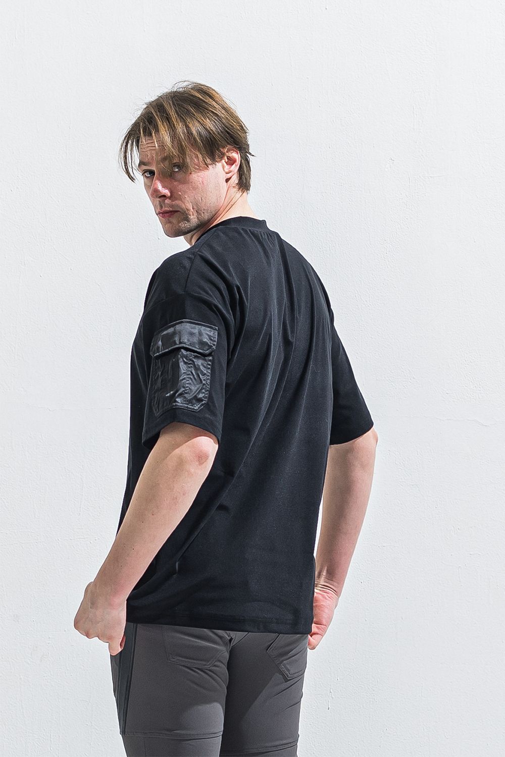 MILITARY POCKET NYLON OVER TEE / ミリタリー ポケット ナイロン オーバー Tシャツ