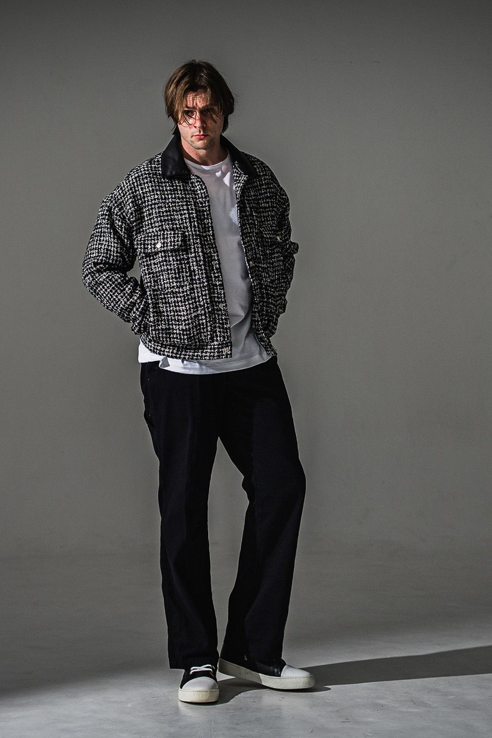 CHRIS EASY WIDE TUCK PANTS / ブリスターニット クリス イージー ワイドパンツ