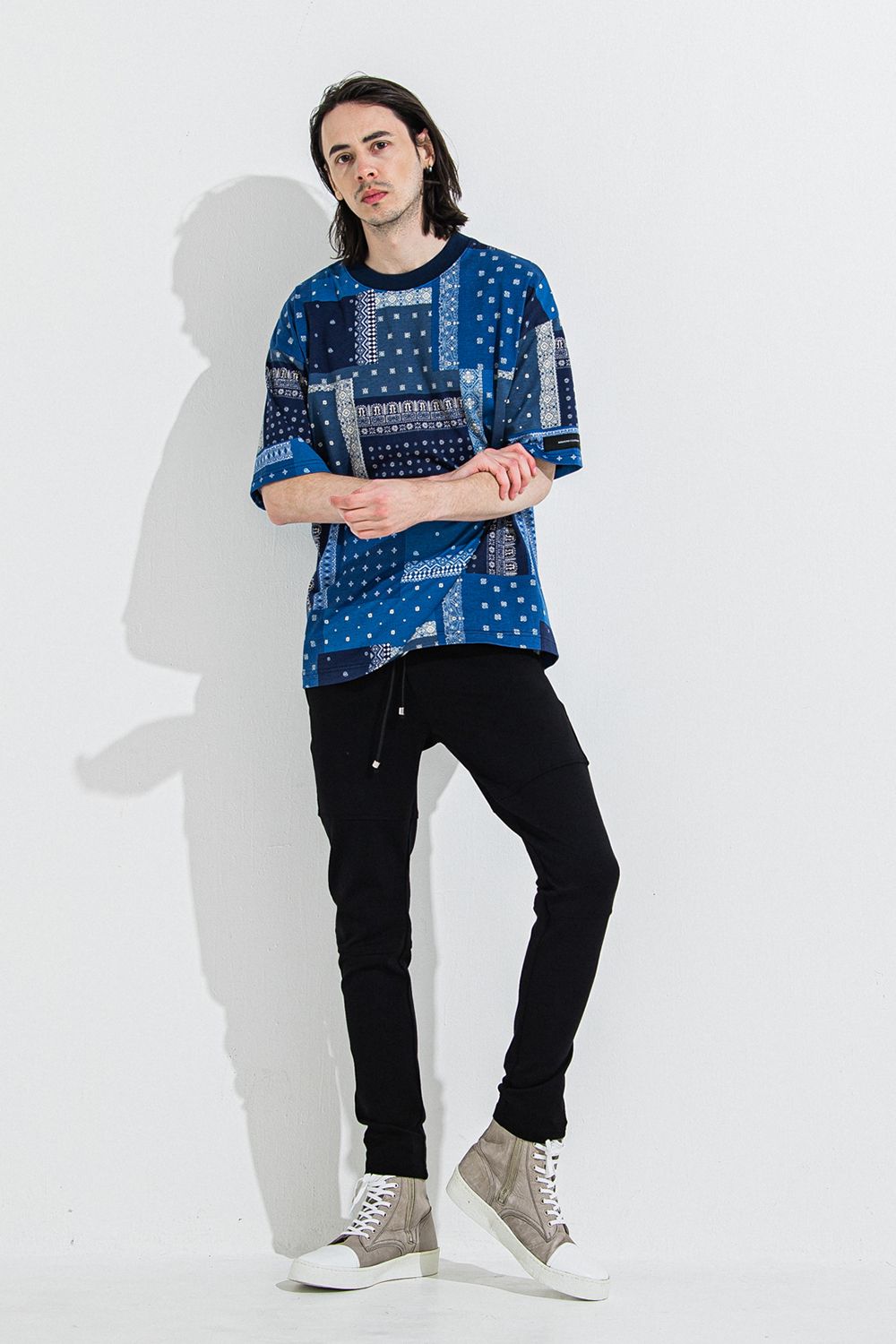BANDANA OVER TEE / バンダナ オーバーサイズ Tシャツ