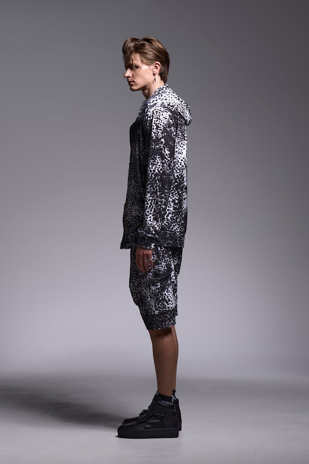 Leopard Pile Jersey Sarrouel Pants / レオパード パイル サルエルパンツ