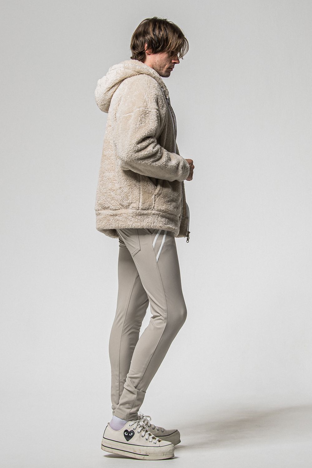 BOA ZIP LOOSE HOODIE / ボア ジップ ルーズ フーディ