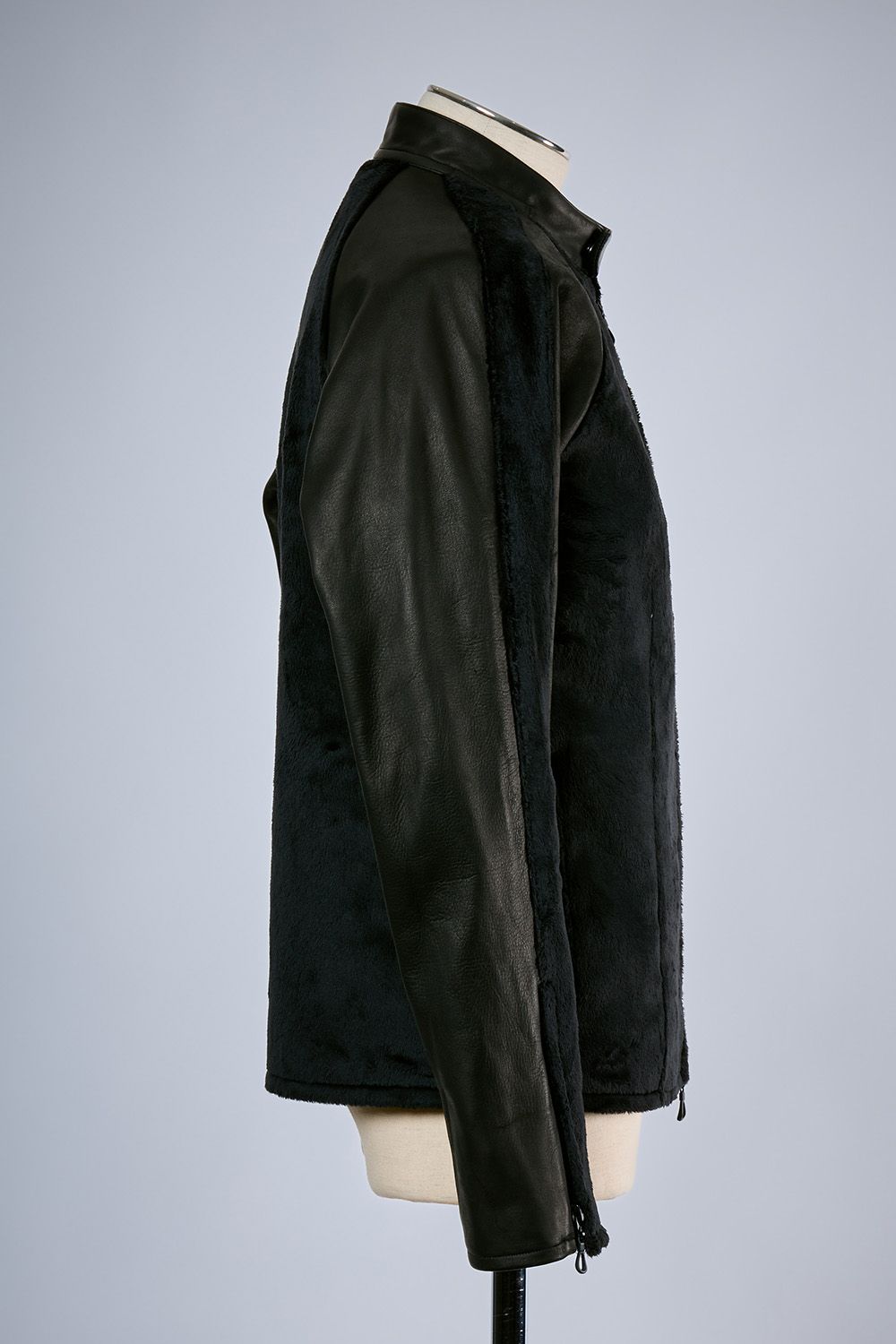 Fur＆Eco Leather Raglan Blouson / ファー エコレザー ラグランスリーブ ブルゾン