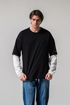 FAKE LAYERED WAFFLE LONG SLEEVE / フェイクレイヤード ワッフル ロングスリーブ