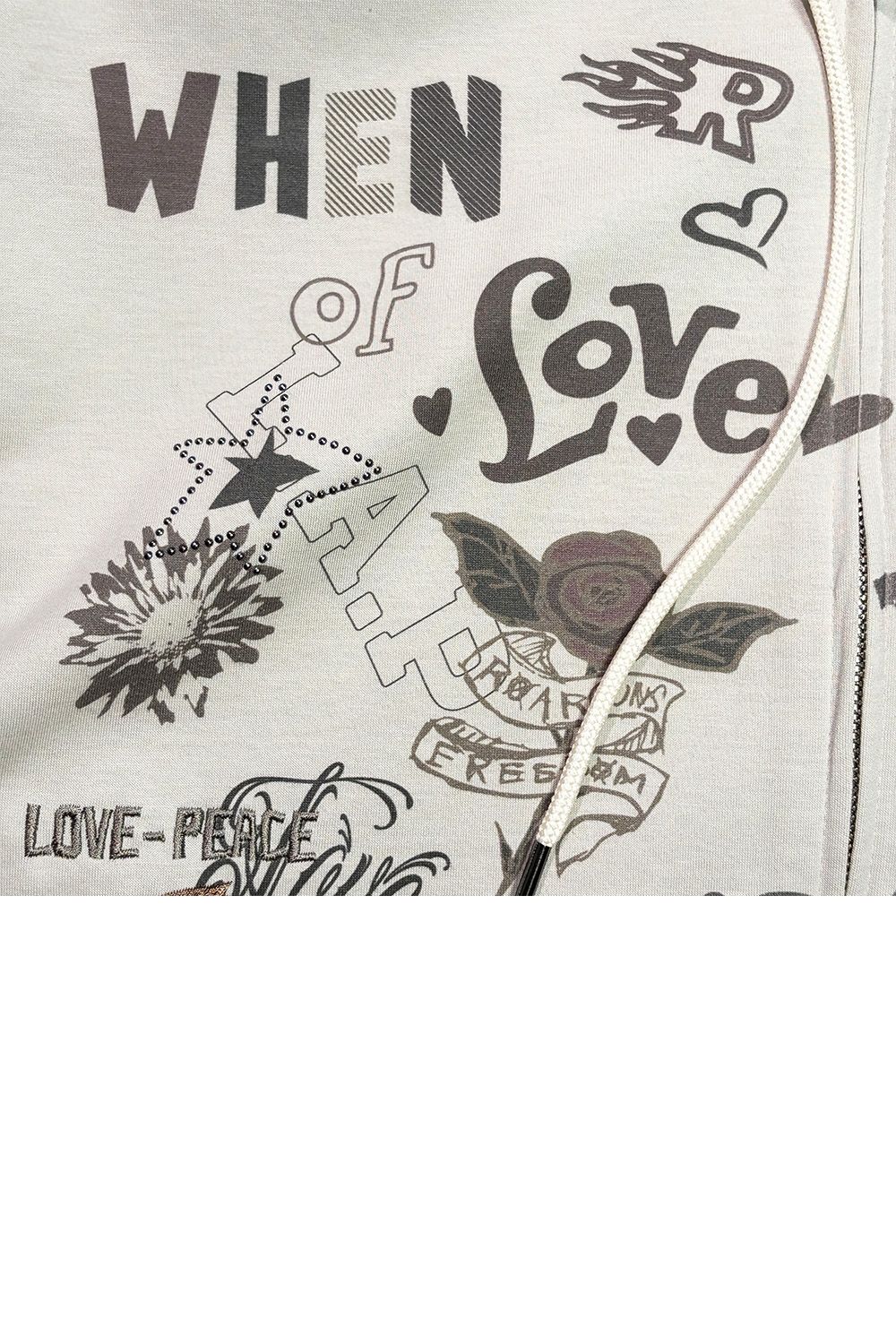 ST/JER HOOD INKJET / ストレッチジャージ フーディー インクジェットプリント