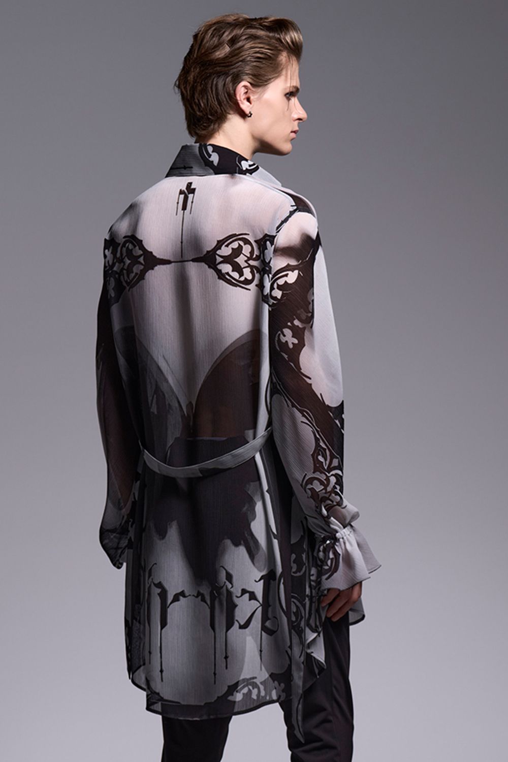 Decorative YOURYU Gather Sleeve Shirt / デコラティブ楊柳 ギャザースリーブシャツ