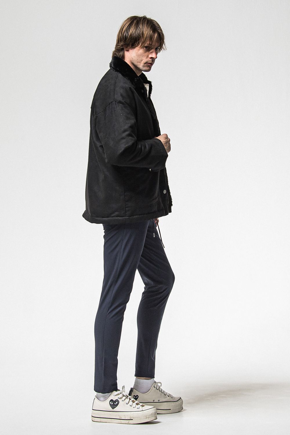 SUEDE FUR COVER ALL / スウェード ファー カバーオール