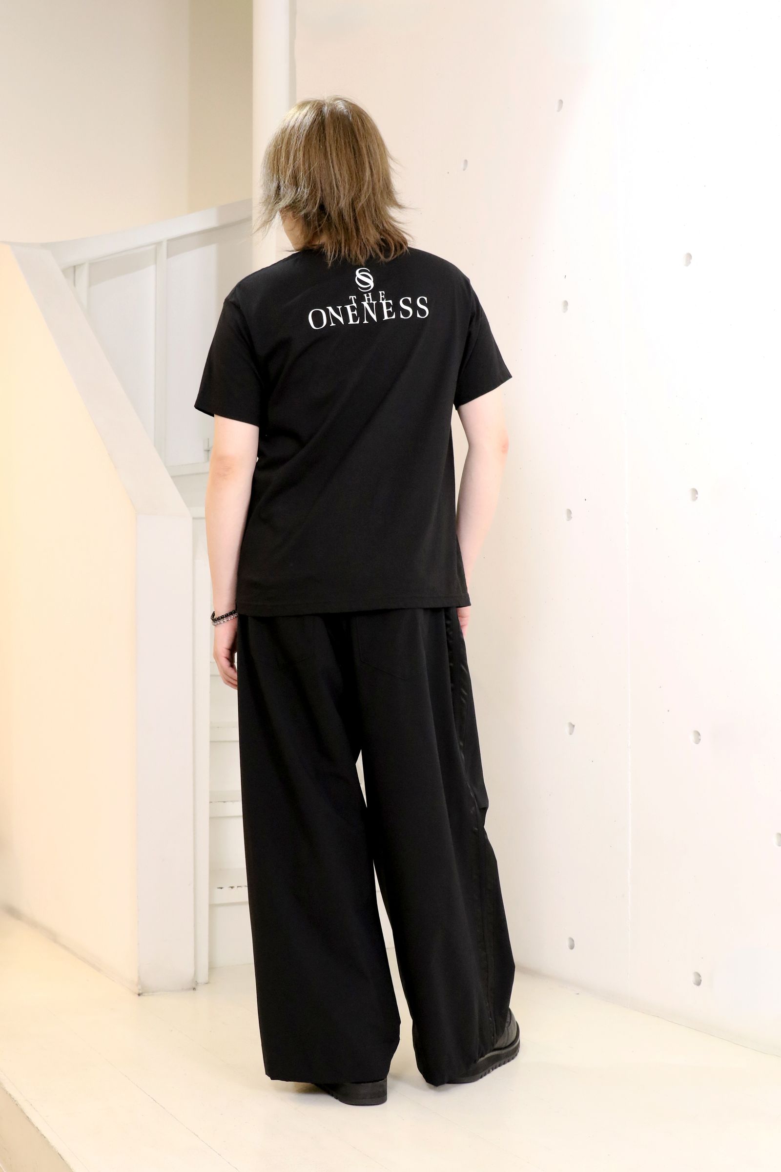 Sustainable Tuffeta Line Loose Pants / ライン ルーズパンツ